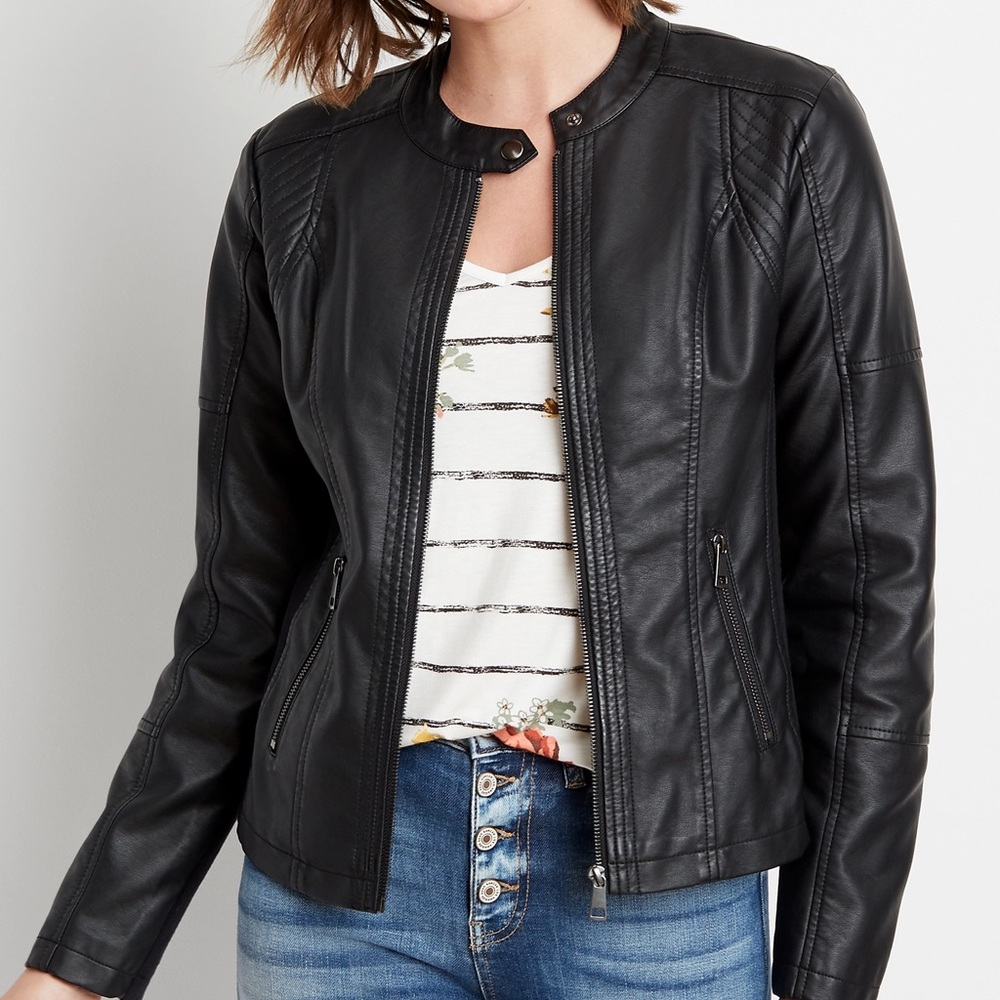 Hollister Vegan Leather Jacket